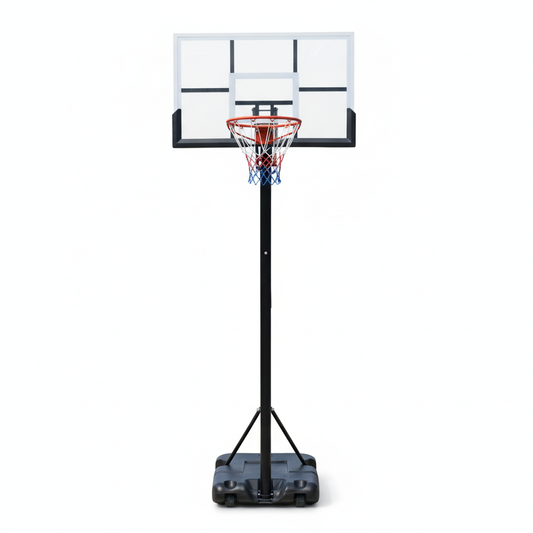 Square portable basketball hoop