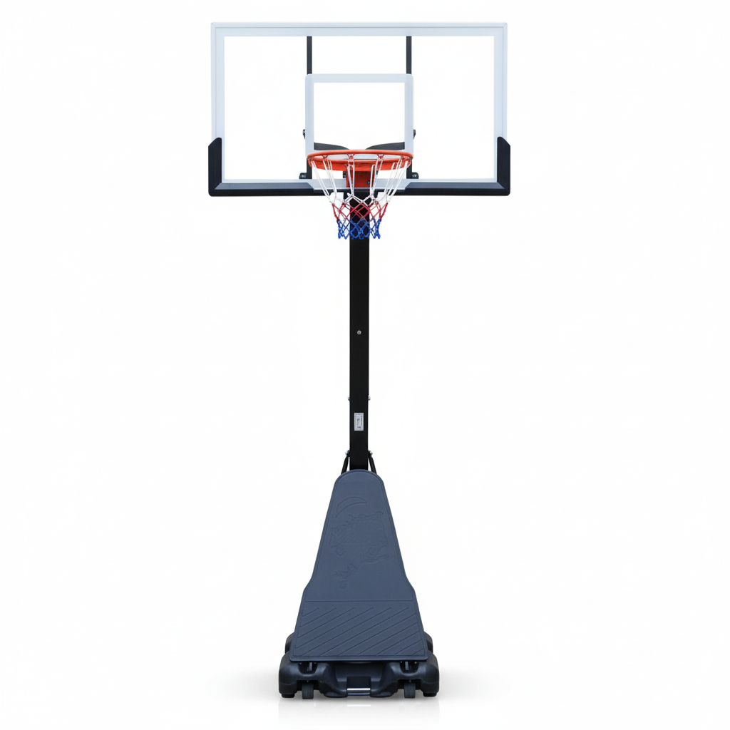 Square portable basketball hoop