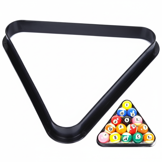 Square product image of billiard triangle rack with balls