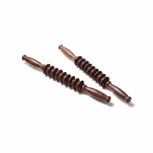 Square product image of wooden massage rollers