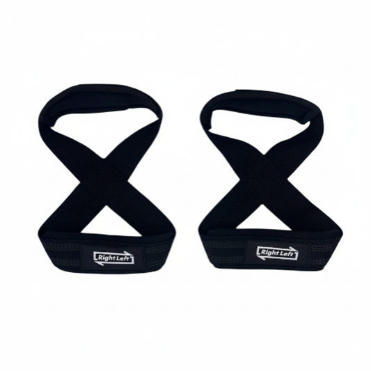 Square Shopify-ready figure 8 weightlifting straps photo