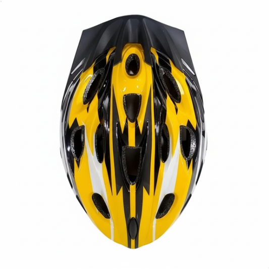 Square yellow and black helmet product image