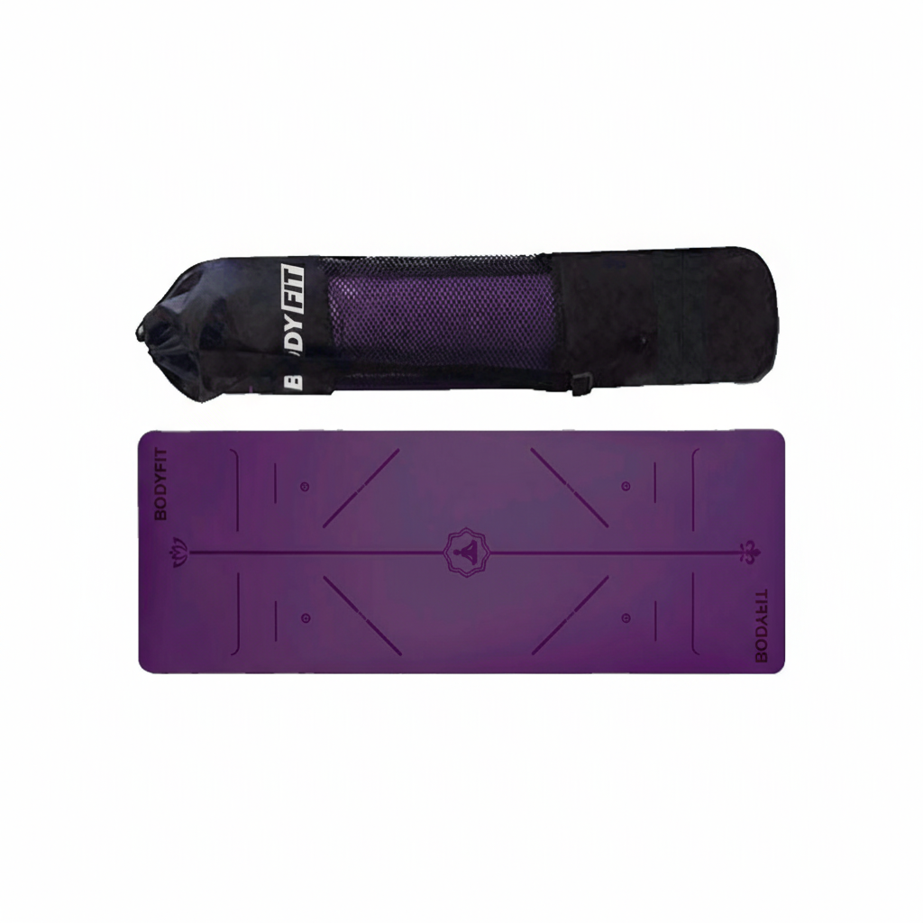 Yoga Mat Bodyfit 8 mm Purple