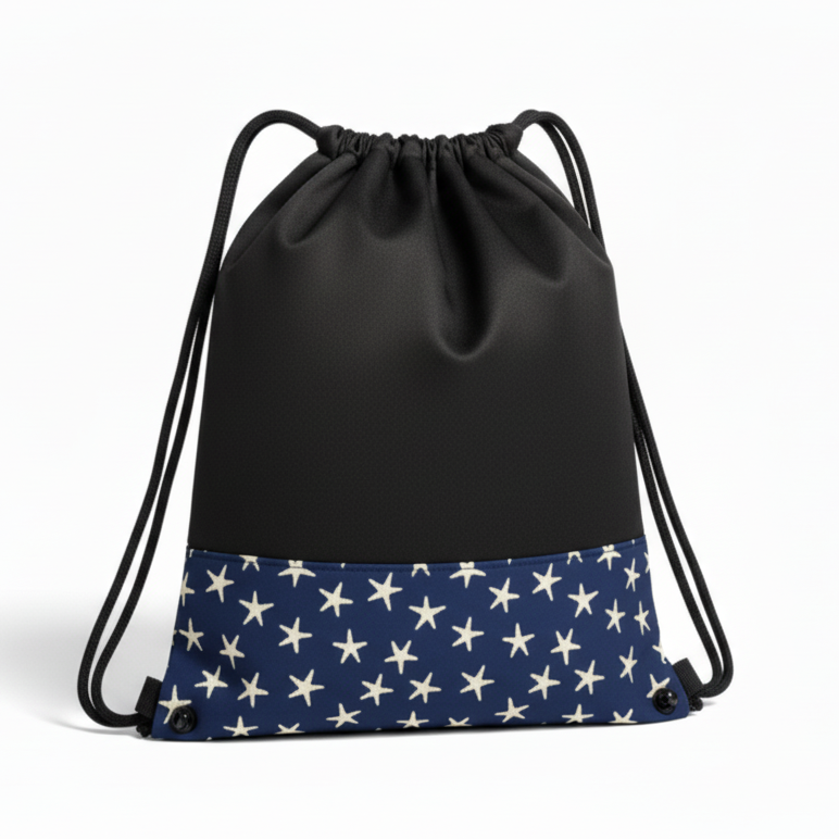 Star pattern bag face view