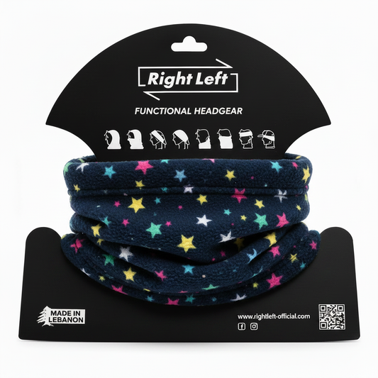 Stars Navy Headgear on Black Packaging
