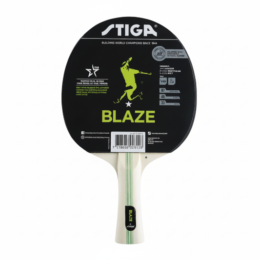 STIGA Blaze paddle on white background