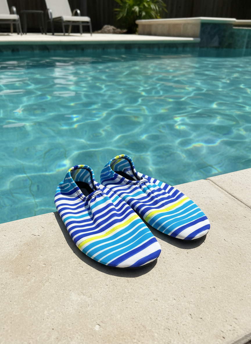 Flexy Slips Lycra Lines Blue