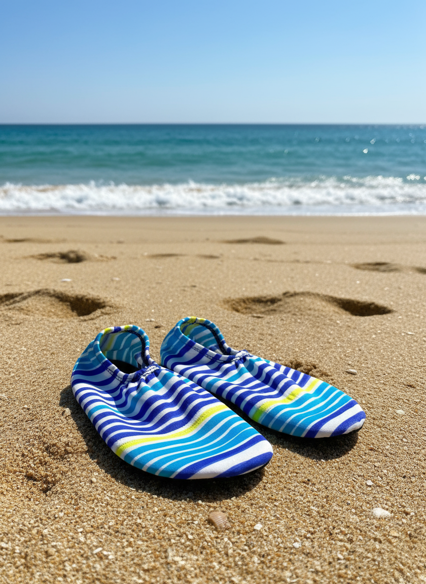 Flexy Slips Lycra Lines Blue