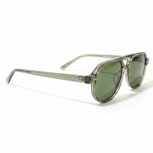 Sunglasses Transparent Green Acetate