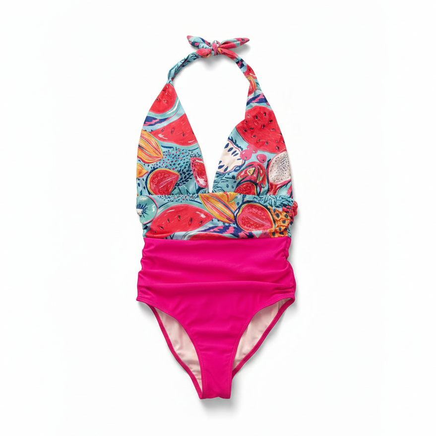 Swimsuit on white background