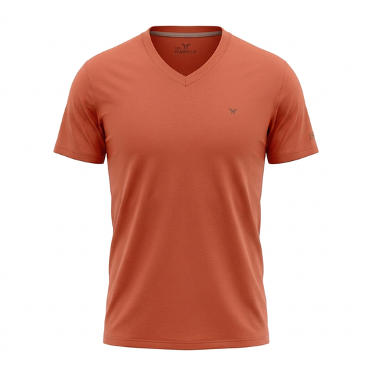 T-shirt with a white background and square framing