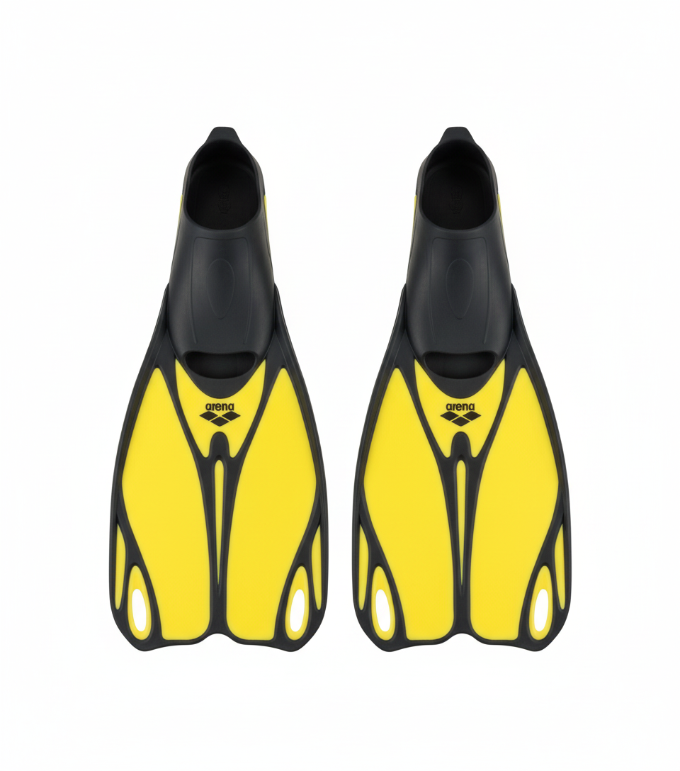 Top view of swimming fins