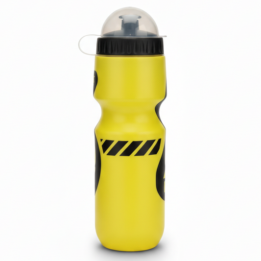 Tour de France Yellow Water Bottle Back - White Background