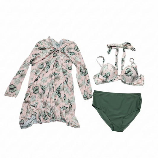 Tropical Swimsuit Set White Background