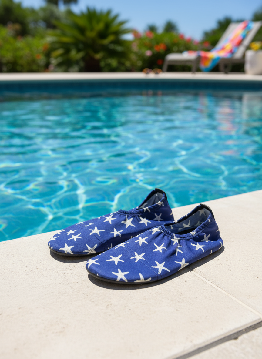 Flexy Slips Lycra Stars Navy