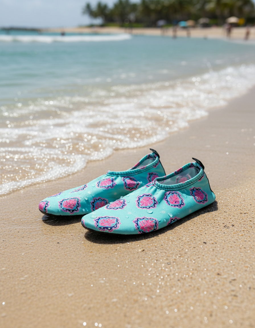 Flexy Slips Lycra Medallion Blue