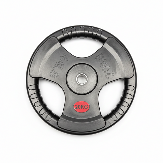 Olympic Tri-Grip Weight Plate 20kg Black