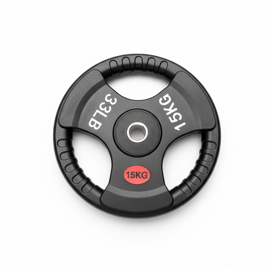 Tri-Grip Weight Plate 15kg Black
