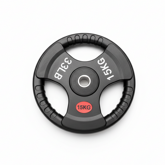Olympic Tri-Grip Weight Plate 15kg Black