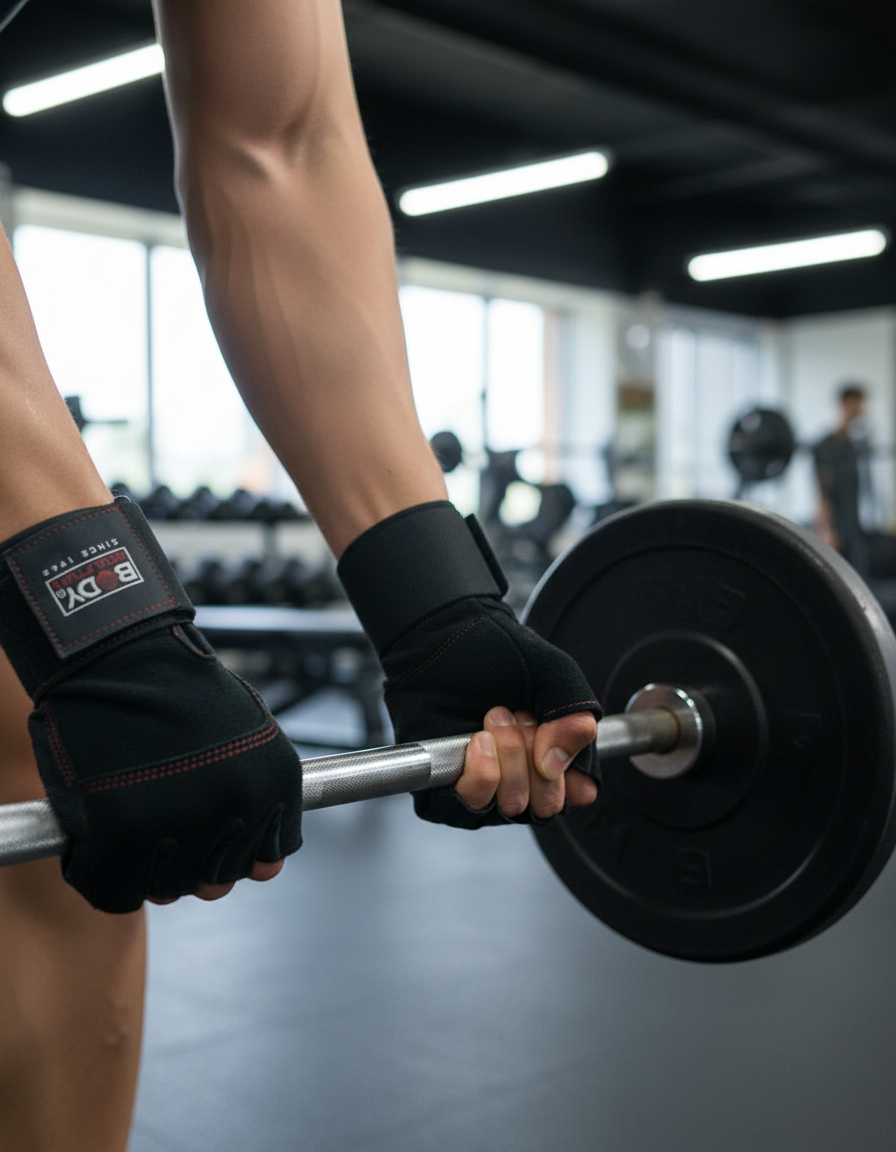 Weightlifting action shot