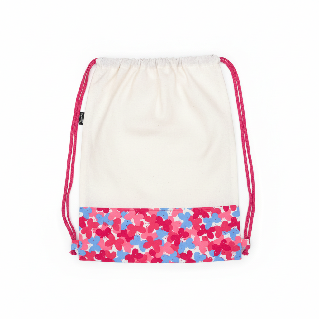 Lace Bag White Butterfly Pink/Blue