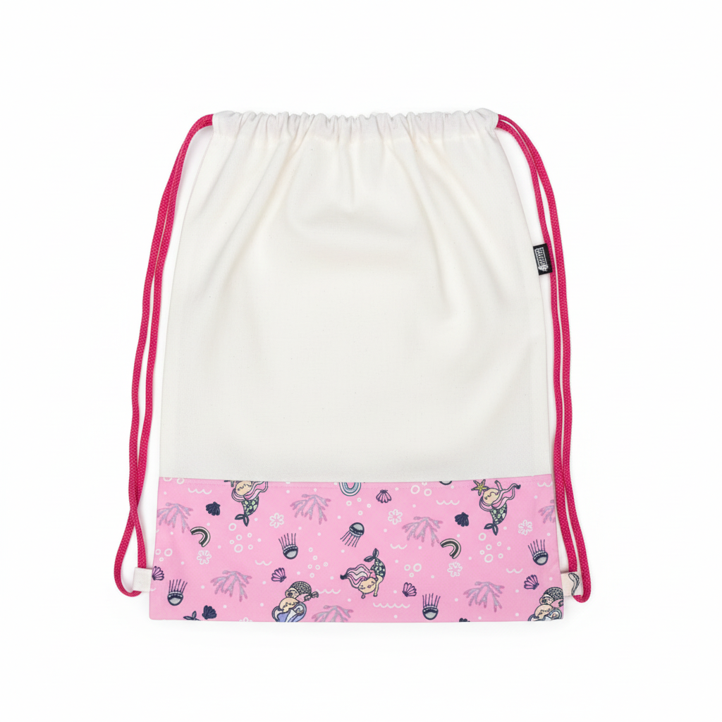 Lace Bag White Pink Mermaid