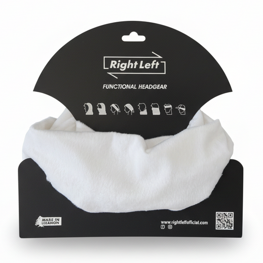 White headgear with white background