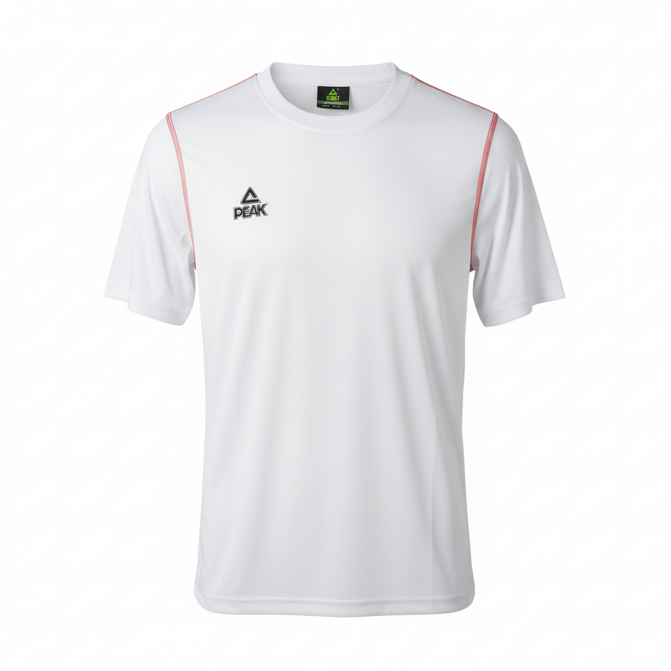 White Peak Athletic T-Shirt White Background Square