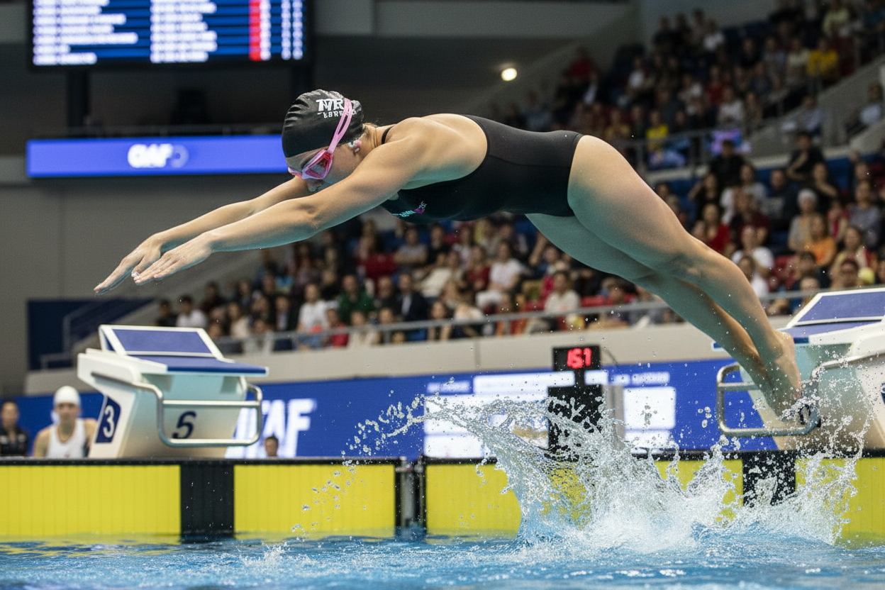 Woman Swimmer Competition