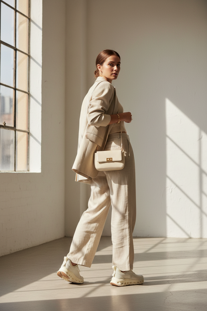 Woman Wearing On x LOEWE Cloudtilt 2.0