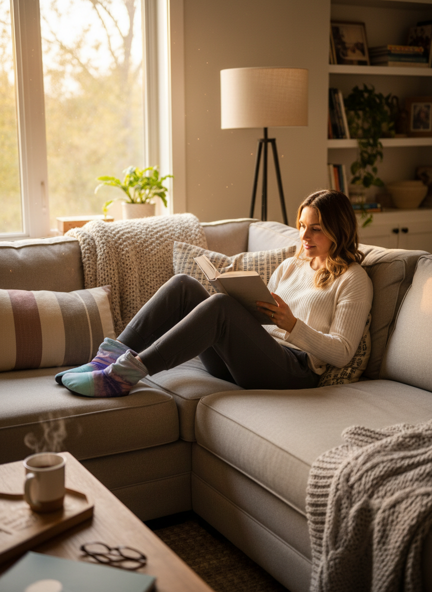 Fluffy Tie Die Slippers Pink