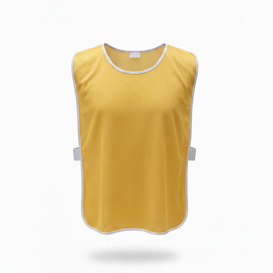 Yellow gold training bib no mannequin