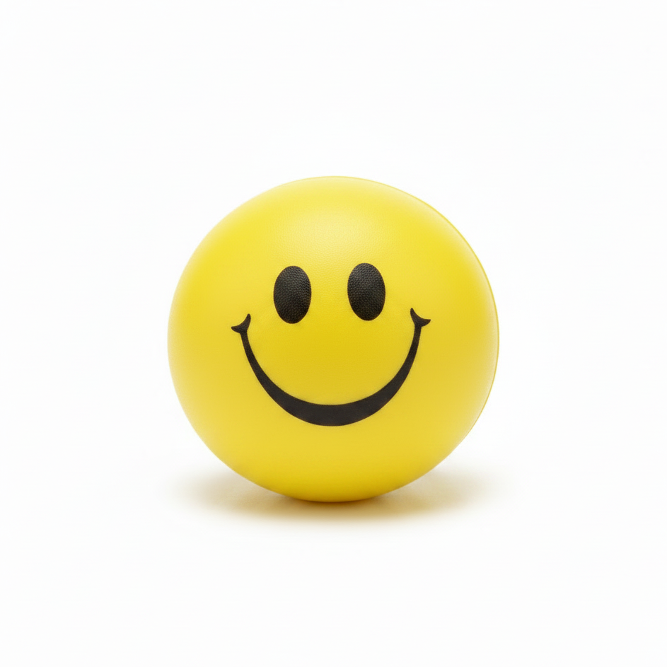 Yellow Smiley Stress Ball
