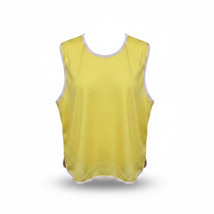 Yellow Training Bib Direct Front View