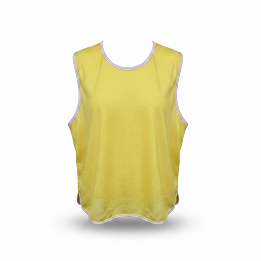 Yellow Training Bib Direct Front View